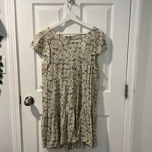American eagle green/yellow flower dress